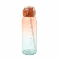 CELLO Inspire Large Sipper Water Bottle, 900ml Orange | Food Grade, Leakproof, Easy to Carry | Gym Straw Water Bottle For Fitness, Office, School, Picnic, Travel, Sports & Outdoor Hydration