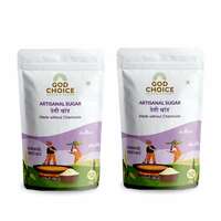 (SAMPLE 99) God Choice Organic Desi Khand | Unrefined Artisanal Sugar | 500GM*2(TOTAL 1KG)