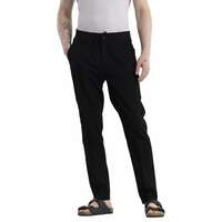 SNITCH Nova Black Slim Fit Trousers