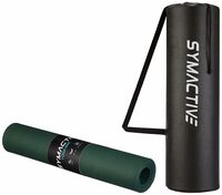 Symactive 4Mm Anti-Skid Lightweight Water/Dirt Proof Ldpe Yoga Mat With Carry Bag (Bottle Green)