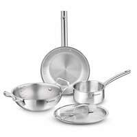 Bergner Tripro Triply Stainless Steel 4 Pc Cookware Set [500 coupon]