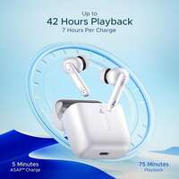 boAt Airdopes 141 TWS Earbuds w/ 42H Playtime, BEAST Mode for Gaming & ENx Tech (Pure White)