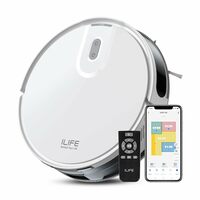 ILIFE V20 Robotic Vacuum Cleaner with SoF Navigation (White)