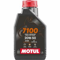 Motul 7100 4T 20W-50 API SN Fully Synthetic Petrol Engine Oil for Bikes (1.5 L)