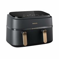 PHILIPS Air Fryer NA352/00 with Rapid Air Technology, 9L capacity, Dual basket (6L & 3L) 