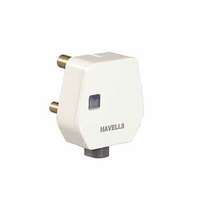Havells AHLGWXW063 6A 3Pin Flat Plugtop with Indicator, white (Model: AHLGWXW063-Pk1) Amazon's Choice