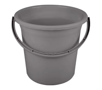Kuber Industries Plastic Round Bathroom Bucket (18L, Grey)(location specific)