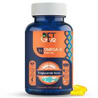 (SAMPLE 299) Diet Gear 3X Triple Strength Omega 3 Fish Oil Capsules 1250 mg omega 3, 550 mg EPA and 350 mg DHA(60 capsules)