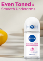 NIVEA Women Natural Glow Smooth Skin 48h Protection Deodorant Roll On - 50 ml