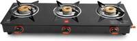 CELLO Trion 3 Burner Glass Manual Gas Stove  (3 Burners)
