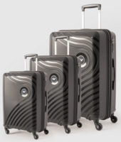 Wildcraft Set of 3 Onyx Lite Trolley Suitcases - Cabin Medium & Large