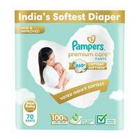 Pampers Premium Care Pant Style Baby Diapers, Newborn/X-Small (NB/XS), 70 Count, 4-6kg