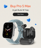 Noise - ColorFit Pro 5 Max Smartwatch (Space Blue) + Free Noise Buds N1