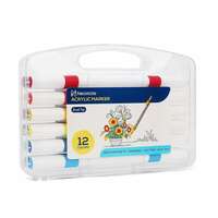 Neomate 12 Pcs Triangle Shape Acrylic Markers Set