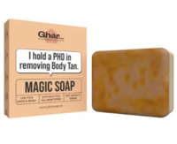 GharSoaps Magic Soap Sandal Wood And Saffron for DeTan and Glowing Brightening Skin