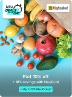 NeuCard × BigBasket - Flat 10% off upto Rs. 100