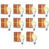 Crompton Dyna Ray 9W Round B22 LED Warm White Pack of 10 