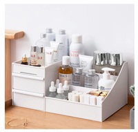 Kitchenwell Cosmetic Organizer with Drawers for Bathroom, Bedroom, Living Room, Kitchen, Dining Room, Office (White,Pack of 1)

