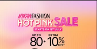 Nykaa Fashion Hot Pink Sale : Upto 80% off + Extra 10% Off