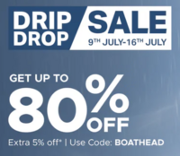 boAt Drip Drop Sale - Upto 80% off on Headphones, Watches & more + extra 5% off using code