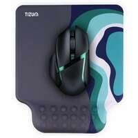 Tizum Gel Mouse Pad with Wrist Support – Ergonomic, Non-Slip (Grey)
