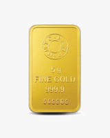 MMTC PAMP 5 Gm 24K (999.9) Lotus Yellow Gold Bar | 24 Kt (999.9) | 5.0 gm