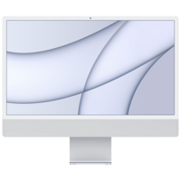 Apple iMac 24 Inch 4.5K Retina Display 2021 (M1 Chip, 8GB, 256GB, Apple, macOS Big Sur, Silver)