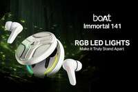 Boat Immortal 141 TWS Earbuds  (Black Sabre) 