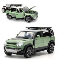 Range Rover Defender 1:32 Scale Model Car Exclusive Alloy Metal Pull Back Die-cast Car Metal Pullback Toy car with Openable Doors & Light Music Best Gifts Toys Kids