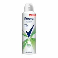 Rexona for Female Advance Protection Bamboo & Aloe Vera Deodorant Spray 72 H/Invisible And With Long-Lasting Freshness, 200 Ml