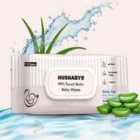 Hushabye Soft Baby Wet Wipes with AloeVera And Glycerin, Clinically Tested with Lid  (72 Wipes) 
