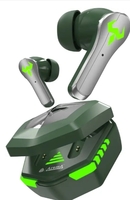 Aroma NB126 Aster V5.4 Upto 50Hr Playtime* 45Ms Latency Fast Charging RGB Gaming TWS Bluetooth  (Electric Green, True Wireless)