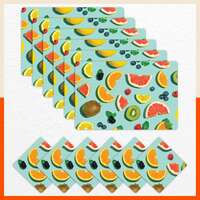 Bathla Table Mats - Set of 6-45cm x 30cm PVC Table Placemats & Coasters for Home Dining Table | Multipurpose, Heat-Resistant, Waterproof & Washable | Matworks (Pulp)