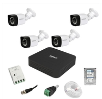 IMPACT BY HONEYWELL 2 MP Wired CCTV KIT with 4 Channel DVR I 4 Bullet Cameras I 1 TB Hard Disk & Accessories I Made in India I White (I-MKIT4CH-3_HI)