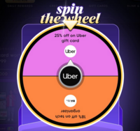 (New) CRED - Get ₹200 Uber Gift Card at ₹150 or 18% off Daily Object