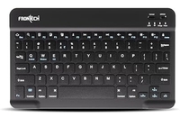 FRONTECH FT-1603A Ultra-Slim Wireless Mini Bluetooth Keyboard with 78 Keys, Rechargeable Battery, Compact Design for Windows/Mac/Android/iOS – Black