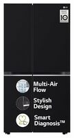 LG 655 L Frost Free Smart Inverter Double Door Side by Side Refrigerator (GL-B257HWBY, Western Black, Express Freezing | Multi Air-Flow)