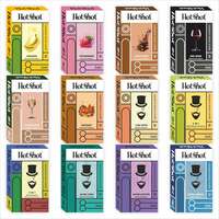 HOTSHOT All Variety Condom Pack - 120 Condoms with 12 Unique Flavors and Styles for Men (Ribbed, Dotted, Delay, Thin, Flavours, Smooth)