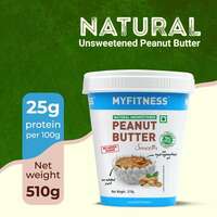 MYFITNESS All Natural Unsweetened Peanut Butter Smooth 510gm - Flipkart Minutes 