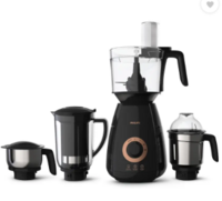 PHILIPS Avance Collection 750 W Mixer Grinder (HL7707/01 | 4 Jars | Black)
