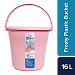 Frosty Plastic Bucket - Sturdy & Durable, Pink