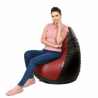 TUD Classic XXXL Bean Bag with Beans Filled - Brown Tan