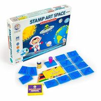 Stamp Art Space Senior, Stamping and Colouring Kit for Kids 4+ Years