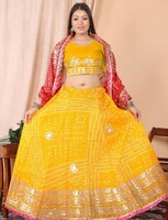 Myntra : Vvlpf Embroidered Ready to Wear Lehenga With Unstitched Blouse And Dupatta