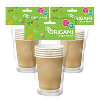 Origami Disposable & Leakproof Party Paper Cups | 450 ml (Pack of 3) (15 pcs)