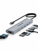 Lemorele USB C Hub 7 in 1 Adapter with HDMI  [Apply ₹420 Off Coupon]