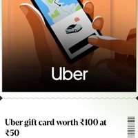 Uber Gift Card worth 100 at 50 - using 3000 coins(spin and win)