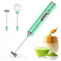 HOMEBASIC 3-Speed USB Milk Frother – Handheld Foam Maker (Green) At Just Rs.569