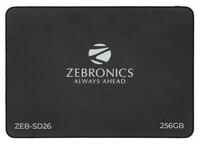 ZEBRONICS 2.5 SATA SSD 256 GB Laptop, Desktop, All in One PC's Black SATA Internal Solid State Drive (SSD) (ZEB-SD26)  (Interface: SATA, Form Factor: 2.5 Inch)