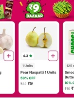 Pear Naspati (1 unit) at 9 - 9 baazar Flipkart Minutes